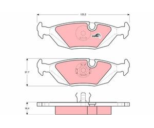 Fits TRW GDB299 Brake Pad Set, disc brake DE Stock
