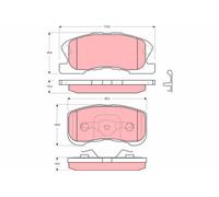 TRW Brake Pad Set GDB3220 – Front Disc – Fits Daihatsu Storia/Move/YRV/Sirion