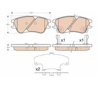 Fits TRW GDB3377 Brake Pad Set, disc brake ⭐UK Stock⭐