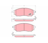 Fits TRW GDB3392 Brake Pad Set, disc brake DE Stock