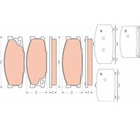 Fits TRW GDB3423 Brake Pad Set, disc brake
