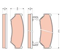 Brake pads GDB3436 TRW for SUZUKI GRAND VITARA I GRAND VITARA II