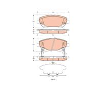 ✅Fits TRW GDB3518 Brake Pad Set, disc brake ⭐UK Seller⭐
