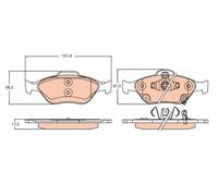 Fits TRW GDB3625 Brake Pad Set, disc brake ⭐UK Stock⭐