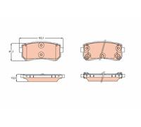 Fits TRW GDB3641 Brake Pad Set, disc brake UK Stock