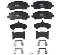 TRW COTEC Brake pad set GDB4142 with acoustic wear warning with accessories MITSUBISHI: OUTLANDER 3, ASX Off-Road, Outlander 2 SUV, JEEP: Compass