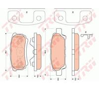 Fits TRW GDB4143 Brake Pad Set, disc brake DE Stock