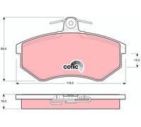 ✅Fits TRW GDB430 Brake Pad Set, disc brake ⭐UK Seller⭐