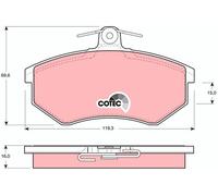 Fits TRW GDB430 Brake Pad Set, disc brake UK Stock