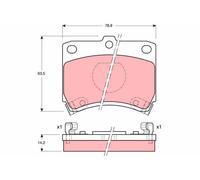 Fits TRW GDB773 Brake Pad Set, disc brake DE Stock