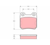 ✅Fits TRW GDB914 Brake Pad Set, disc brake ⭐UK Seller⭐