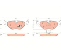 Fits TRW GDB917 Brake Pad Set, disc brake UK Stock