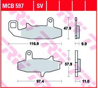 ✅Fits TRW MCB597 Brake pads MCB597 organic, intended use offroad/ro ⭐UK Seller⭐