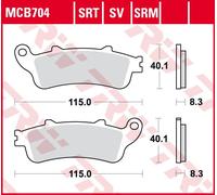 Fits TRW MCB704SV Brake pads MCB704SV sinter, intended use route fit ⭐UK Stock⭐