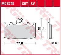 TRW Lucas Sintered lining MCB748SV