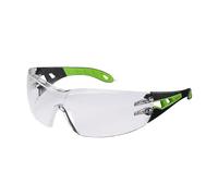 Uvex Pheos Safety Glasses Black Clear