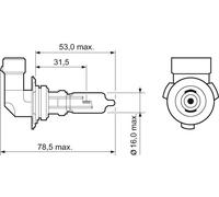 Valeo Bulb 032013 HB3 60W 12V Spotlight