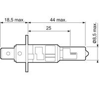 Fits VALEO 032505 BULB IN CARDBOARD H1 BLUE EFFECT
