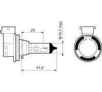 Fits VALEO 032525 H11 BULB ⭐UK Stock⭐