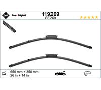 SWF Wiper Blade 119269 VisioFlex - Set of 2 - Fits LADA, Renault