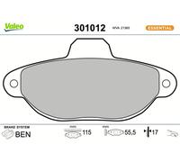 VALEO 301012 Brake pad set