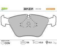 VALEO Brake Pad Set 301231 - Front Axle Disc Brake for BMW 3/5/7