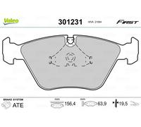 VALEO Brake Pad Set 301231 - Front Axle Disc Brake for BMW 3/5/7
