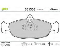 VALEO 301356 Brake pad set