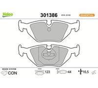 VALEO 301386 Brake pad set