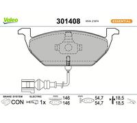 VALEO 301408 Brake pad set