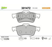 VALEO 301472 Brake pad set