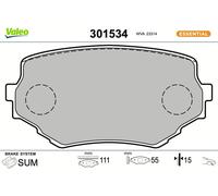 VALEO 301534 Brake pad set