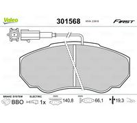 VALEO 301568 Brake pad set