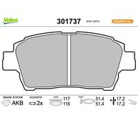 VALEO 301737 Brake Pad Set, disc brake for FAW (TIANJIN),TOYOTA,TOYOTA (FAW)