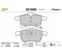 VALEO 301860 Brake pad set