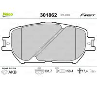 VALEO 301862 Brake pad set
