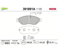 Fits VALEO 301891A BRAKE pads. EXPERT