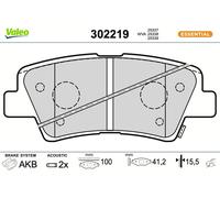 VALEO 302219 Brake pad set