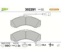 VALEO 302291 Brake pad set