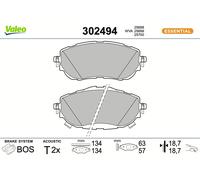 VALEO 302494 Brake pad set