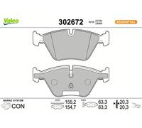VALEO 302672 Brake pad set