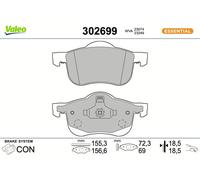 VALEO 302699 Brake pad set