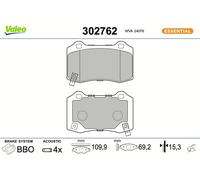 VALEO 302762 Brake pad set