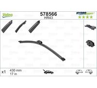 Fits VALEO 578566 HYDROCONNECT REAR WIPER HR43 43CM ADAPTERS R, T ⭐UK Stock⭐