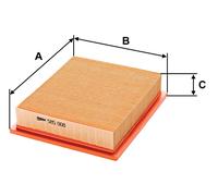 Valeo Air Filter 585008 – Fits VW Golf III/Mk/Cabriolet/IV, Vento, Jetta, Alfa Romeo 1.9L