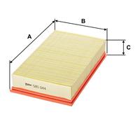 AIR FILTER 585044 FOR VW GOLF//Cabriolet/II/Mk JETTA RABBIT/CABRIOLET PASSAT