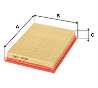 Valeo Air Filter 585122 - Fits Honda, Infiniti, Nissan, Renault, Subaru