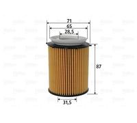 Valeo Oil Filter 586618 - Fits Mercedes & Infiniti (CLA, CLS, GLA, Q30, Q50)