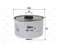 VALEO 587183 Fuel filter