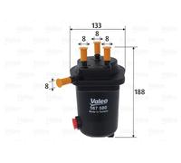 Fits VALEO 587580 fuel filter